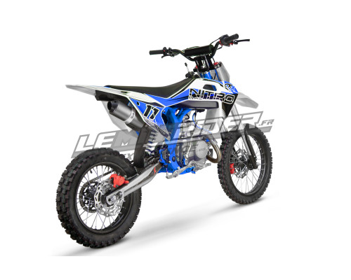 Dirt bike 125cc 14/17" bleu