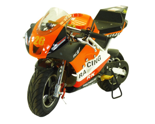 Pocket bike course GP 49cc - orange