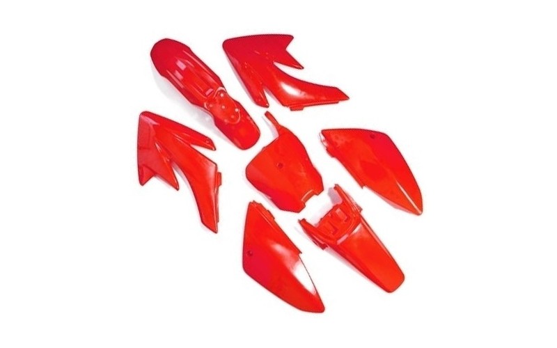 Pièces détachées Kit plastique CRF70 - Rouge LMR PARTS