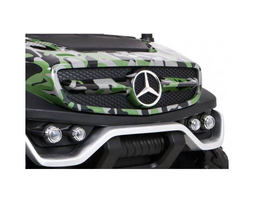 Voiture électrique enfant Mercedes Unimog 12V Militaire, 2 places, 4 moteurs 35w, télécommande parentale 2.4 GHz Voitures éle...