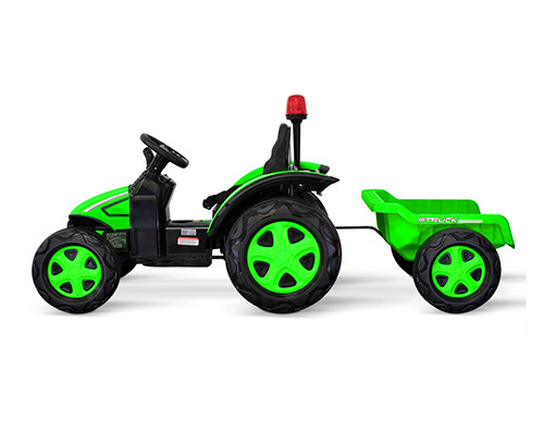 Tracteur électrique vert enfant, 2 moteurs 35w, 12V - 7Ah, télécommande parentale 4Ghz Voitures électriques