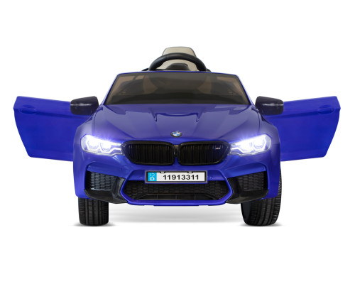Voiture électrique enfant BMW M5 bleu, 2 moteurs 35w, télécommande parentale 2.4 Ghz