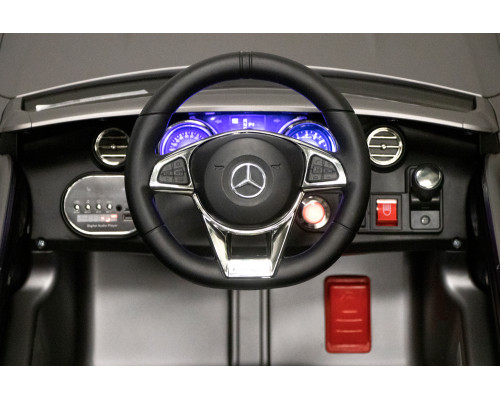 Voiture électrique enfant Mercedes C63s Amg gris, 2 moteurs 25w, télécommande parentale 2.4 Ghz Voitures électriques