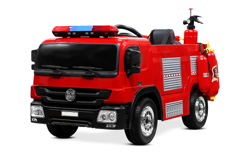Camion de pompier électrique enfant, 2 moteurs 35w, télécommande pa