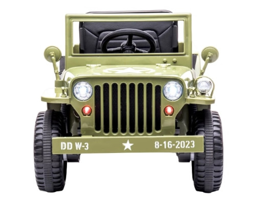 4x4 électrique enfant Jeep Willys, 4 moteurs 12v, télécommande parentale 2.4 Ghz