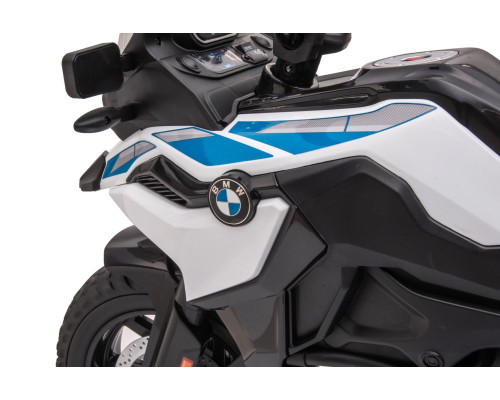 Moto électrique enfant police BMW F850 GS blanc, 2x12 volts, moteur 45w Voitures électriques