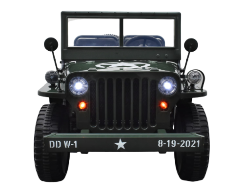 4x4 électrique enfant Jeep Willys vert, 4 moteurs 90w, télécommande parentale 2.4 Ghz Voitures électriques