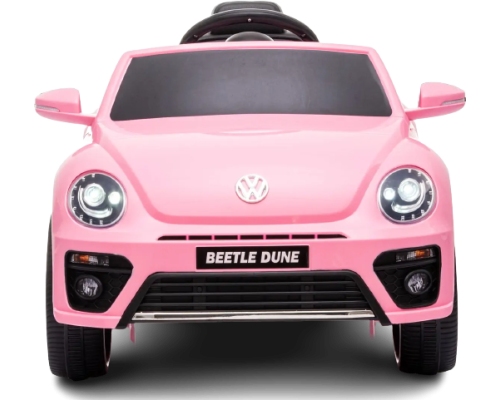 Voiture électrique enfant Volkswagen Coccinelle Dune Beetle rose 12 volts, 2 moteurs 30w, télécommande parentale 2.4 GHz Voit...