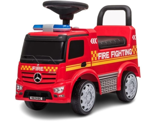 Trotteur pousseur camion enfant Mercedes Antos pompier Voitures électriques