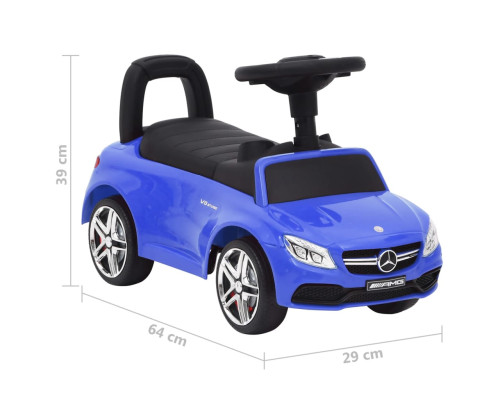 Voiture porteur enfant Mercedes AMG C63 coupé bleu Voitures électriques