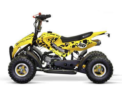 Pocket quad dragon sport 49cc 4" - jaune Pocket Bike & Pocket Quad
