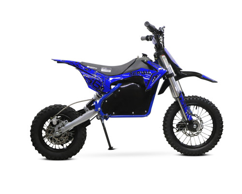 Dirt bike électrique enfant LMR 1200w Lithium 10/12" - bleu