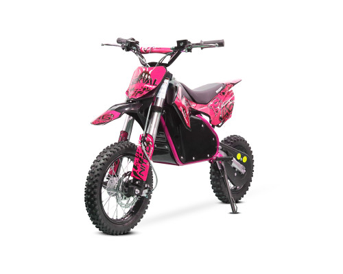 Dirt bike électrique enfant LMR 1200w Lithium 10/12" - rose