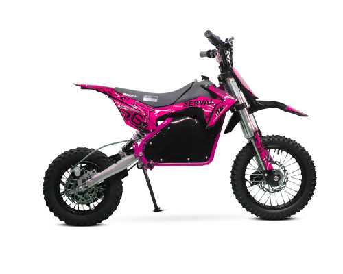 Dirt bike électrique enfant LMR 1200w Lithium 10/12" - rose