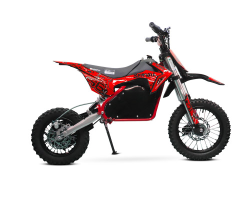 Dirt bike électrique enfant LMR 1200w Lithium 10/12" - rouge