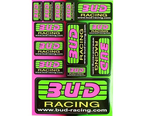 Planche autocollant - BUD Racing