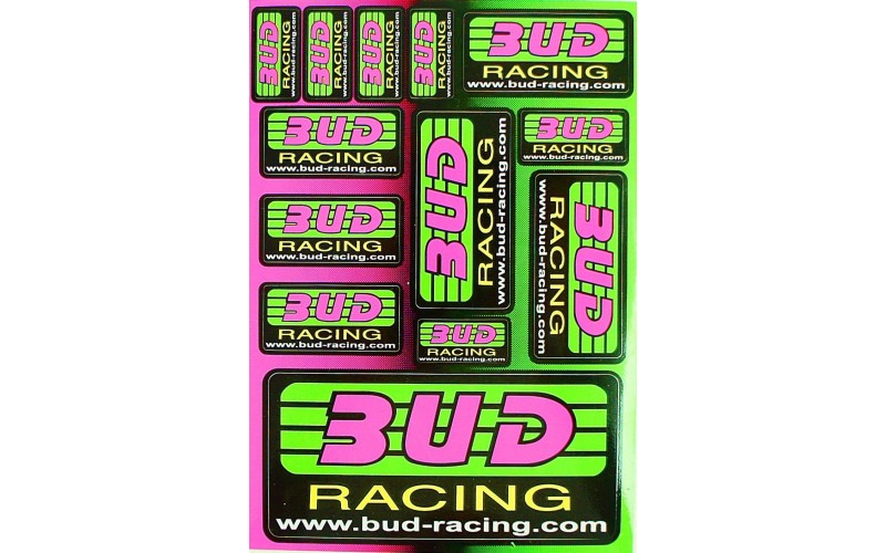 Planche autocollant - BUD Racing