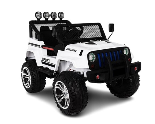 4X4 Jeep électrique enfant Kingtoys 180W - Blanc