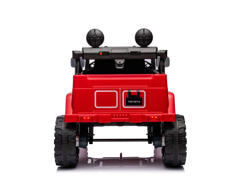 Voiture électrique enfant 4x4 Toyota rouge, 2 places, 4 moteurs, télécommande parentale 2.4 Ghz Voitures électriques