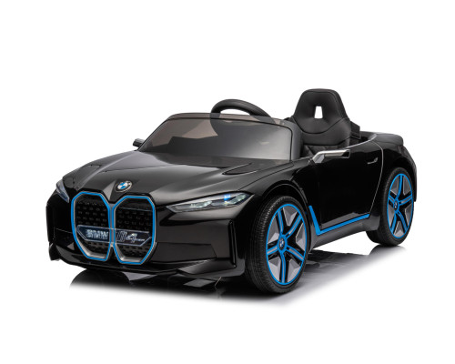 Voiture électrique enfant BMW i4 noire, 2 moteurs 30w, télécommande parentale 2.4 Ghz