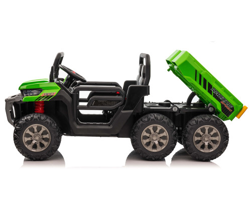 Tracteur électrique enfant 6x6 avec benne basculante, 4 moteurs 35w, télécommande parentale 2.4 Ghz Voitures électriques