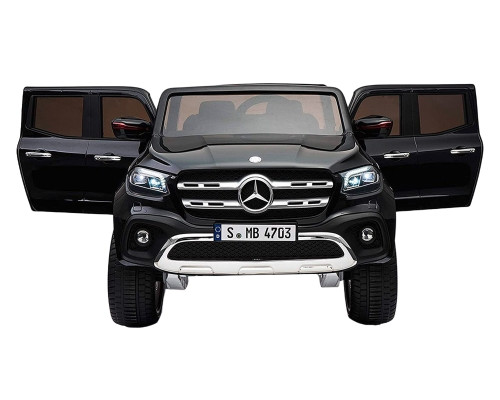 Voiture électrique enfant Mercedes Classe X pickup noir, 4 moteurs 35w, télécommande parentale 2.4 Ghz