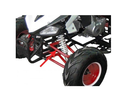 Triangle de direction supérieur - rouge pour quad enfant typhon 110cc et 125cc diamon motors