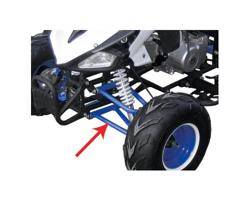 Triangle de direction inférieur - bleu pour quad enfant typhon 110cc et 125cc diamon motors