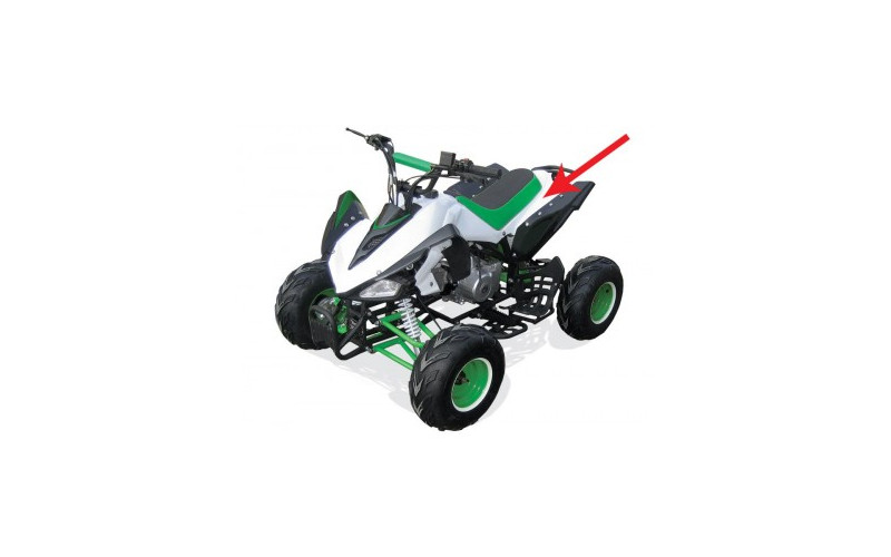 Carénage arrière - Blanc quad enfant diamon motors typhon 110cc et 125cc leminirider