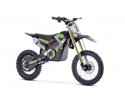Dirt bike électrique pour enfant : RX 1300 watts 12/14" verte