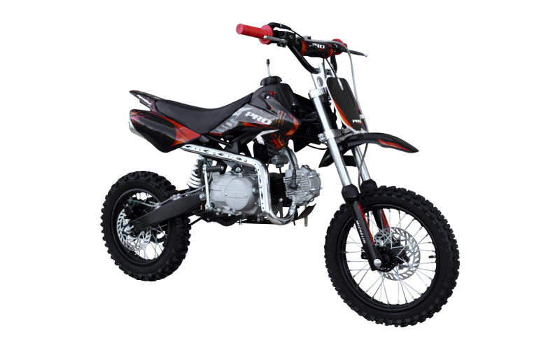 Dirt bike, Pit bike Probike 125cc 12/14 rouge pour adolescents et adultes