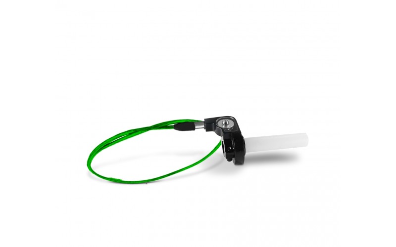 Kit Poignee Verte avec tirage rapide et cable de gaz pour Dirt Bike