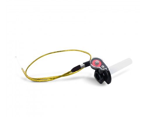 Pièces détachées Pack tirage rapide horloger + câble d'accélérateur 920mm jaune LMR PARTS