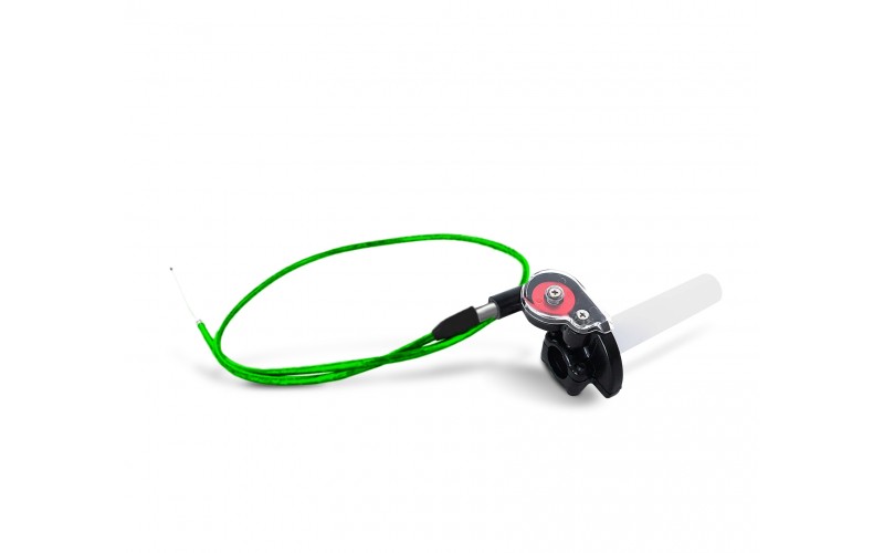 Pièces détachées Dirt bike, Pit bike Pack tirage rapide horloger + câble d'accélérateur 920mm vert LMR PARTS