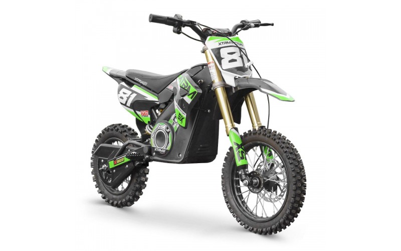 Dirt bike électrique enfant SX1100w 10/12" - vert