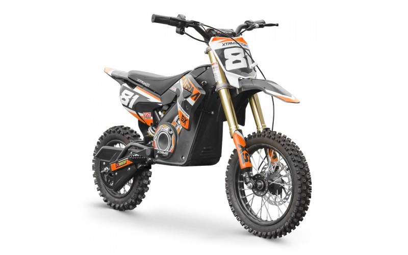 Dirt bike électrique enfant SX1100w 10/12" - orange