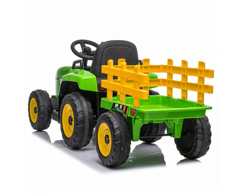 Tracteur électrique enfant vert