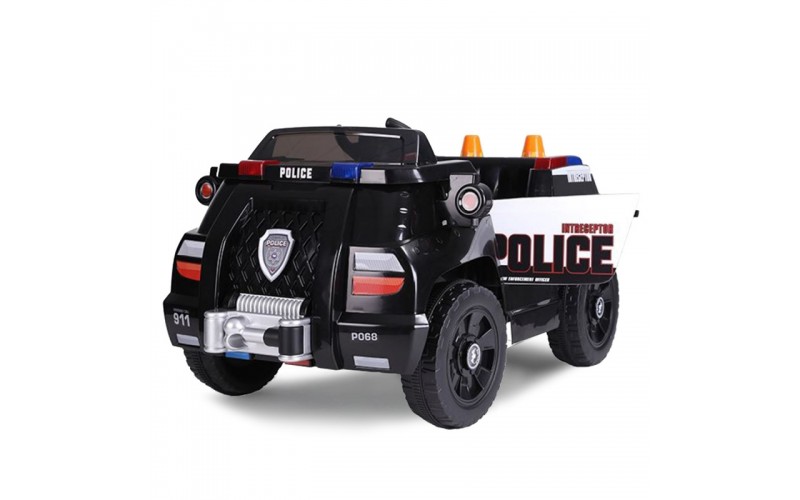 Camion de police, Camion électrique enfant télécommande parentale, 6 volts - 1 moteur Voitures électriques