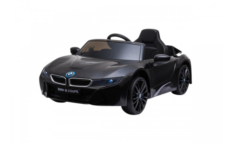 Voiture électrique enfant BMW i8, 2 moteurs 35w, télécommande parentale 2.4 ghz - noir Voitures électriques