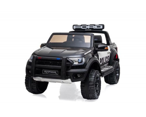Voiture électrique enfant Ford Ranger Raptor police, 12 volts, 2 moteurs 35w, 2 places - noir Voitures électriques
