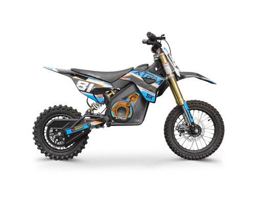Dirt bike électrique enfant SX 1300w 12/14" - bleu