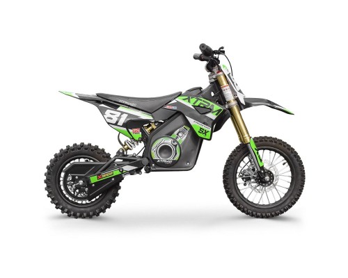 Dirt bike électrique enfant SX 1300w 12/14" - vert