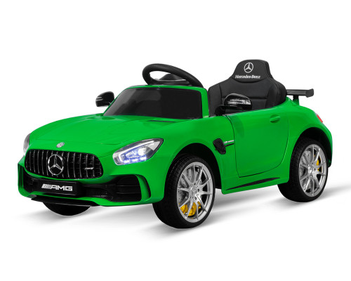 Voiture électrique enfant Mercedes AMG GT-R, 2 moteurs 15w, télécommande parentale 2.4 GHZ - vert Voitures électriques