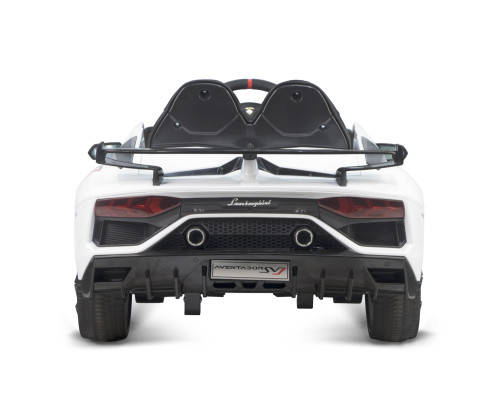 Voiture électrique enfant Lamborghini Aventador SVJ 12V blanc, 2 moteurs 35w, télécommande parentale 2.4 Ghz Voitures électri...