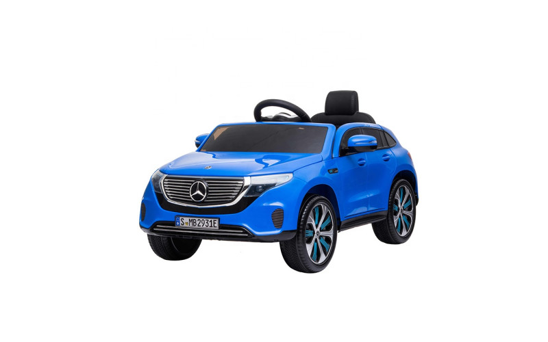 Voiture électrique enfant Mercedes EQC 400 bleu, 2 moteurs 15W, télécommande parentale 2.4 Ghz Voitures électriques