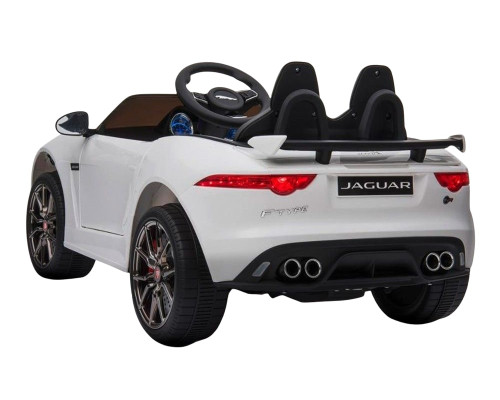 Voiture électrique enfant Jaguar F-type SVR blanc, 2 moteurs 25w, télécommande parentale 2.4 Ghz Voitures électriques