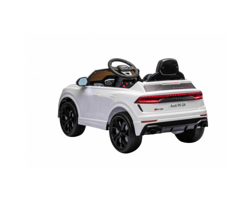 Voiture électrique enfant Audi RS Q8 blanc 12 volts, télécommande parentale 2.4 GHZ - 2 moteurs 35w Voitures électriques