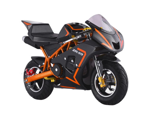 Pocket bike course Diamon Motors ZR 49cc - orange