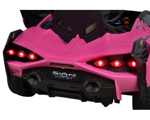 Voiture électrique enfant Lamborghini Sian rose 12 Volts , 2 moteurs 30w, télécommande parentale 2.4 Ghz Voitures électriques