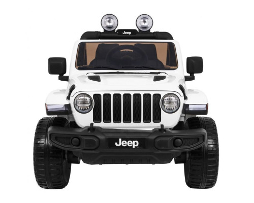 4x4 électrique enfant Jeep Wrangler 2 places Rubicon blanc 12V, 4 moteurs 35w, télécommande parentale 2.4 Ghz Voitures électr...